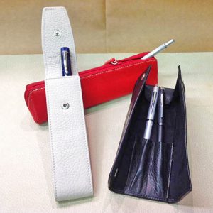 Portapenne in pelle