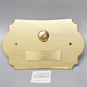 Targa campanello sagomata a 1 pulsante